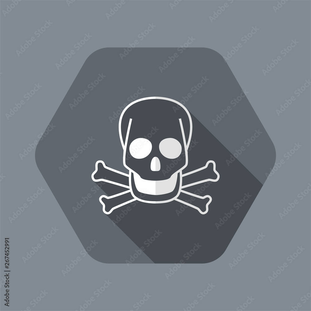 Vector illustration of single isolated risk of death icon Vector illustration of single isolated risk of death icon