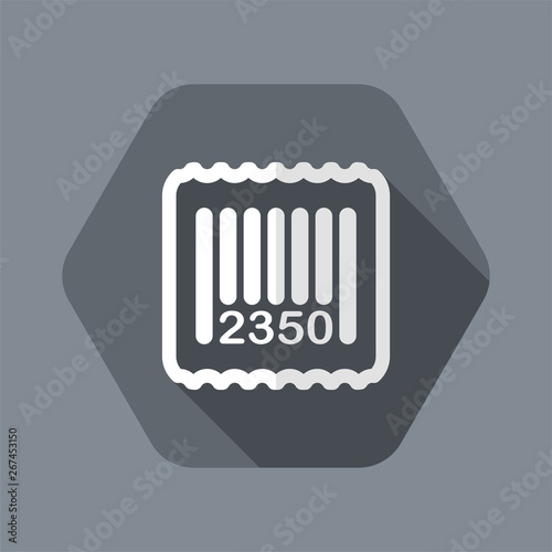 Vector illustration of single isolated barcode icon