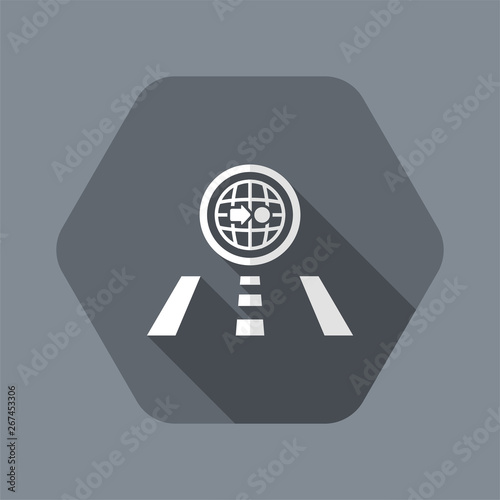 Vector illustration of single navigate icon