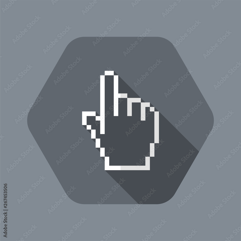 Vector illustration of single isolated pointer icon Vector illustration of single isolated pointer icon
