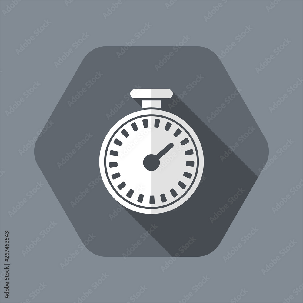 Vector illustration of single isolated chronometer icon Vector illustration of single isolated chronometer icon