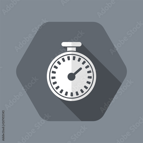 Vector illustration of single isolated chronometer icon
