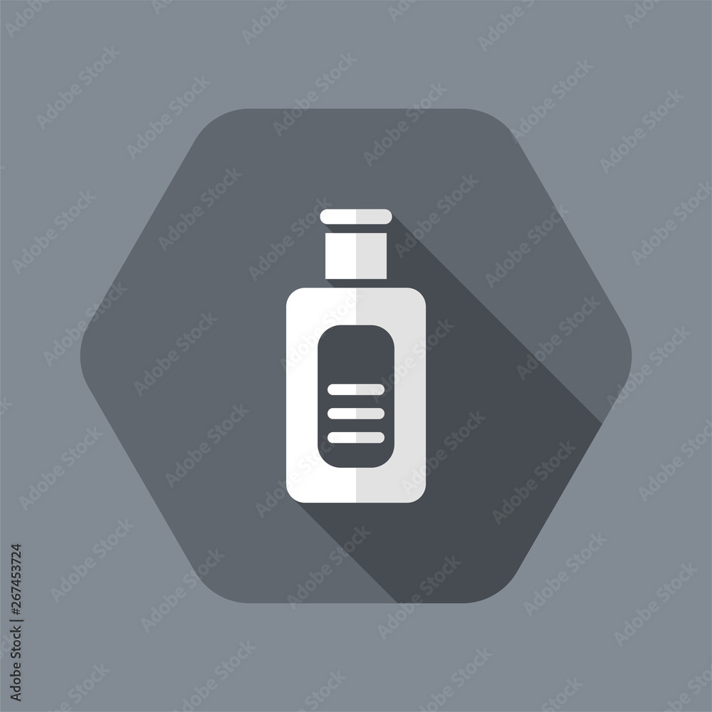 Vector illustration of single isolated bottle icon Vector illustration of single isolated bottle icon