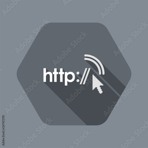 Vector illustration of single isolated http icon