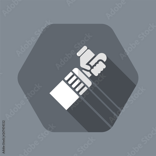 Vector illustration of single isolated paint icon