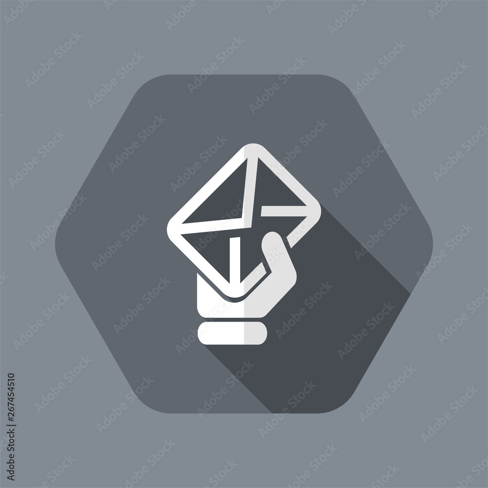 Vector illustration of single isolated mail icon Vector illustration of single isolated mail icon