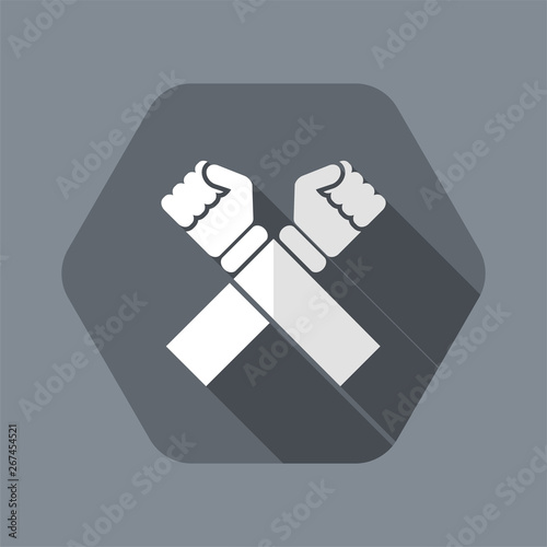 Vector illustration of single isolated cross icon