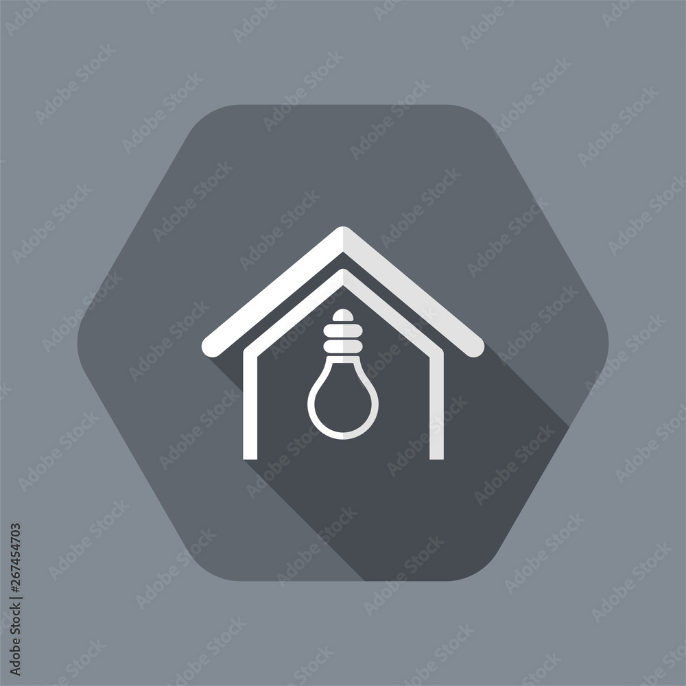 Vector illustration of single isolated light bulb icon Vector illustration of single isolated light bulb icon