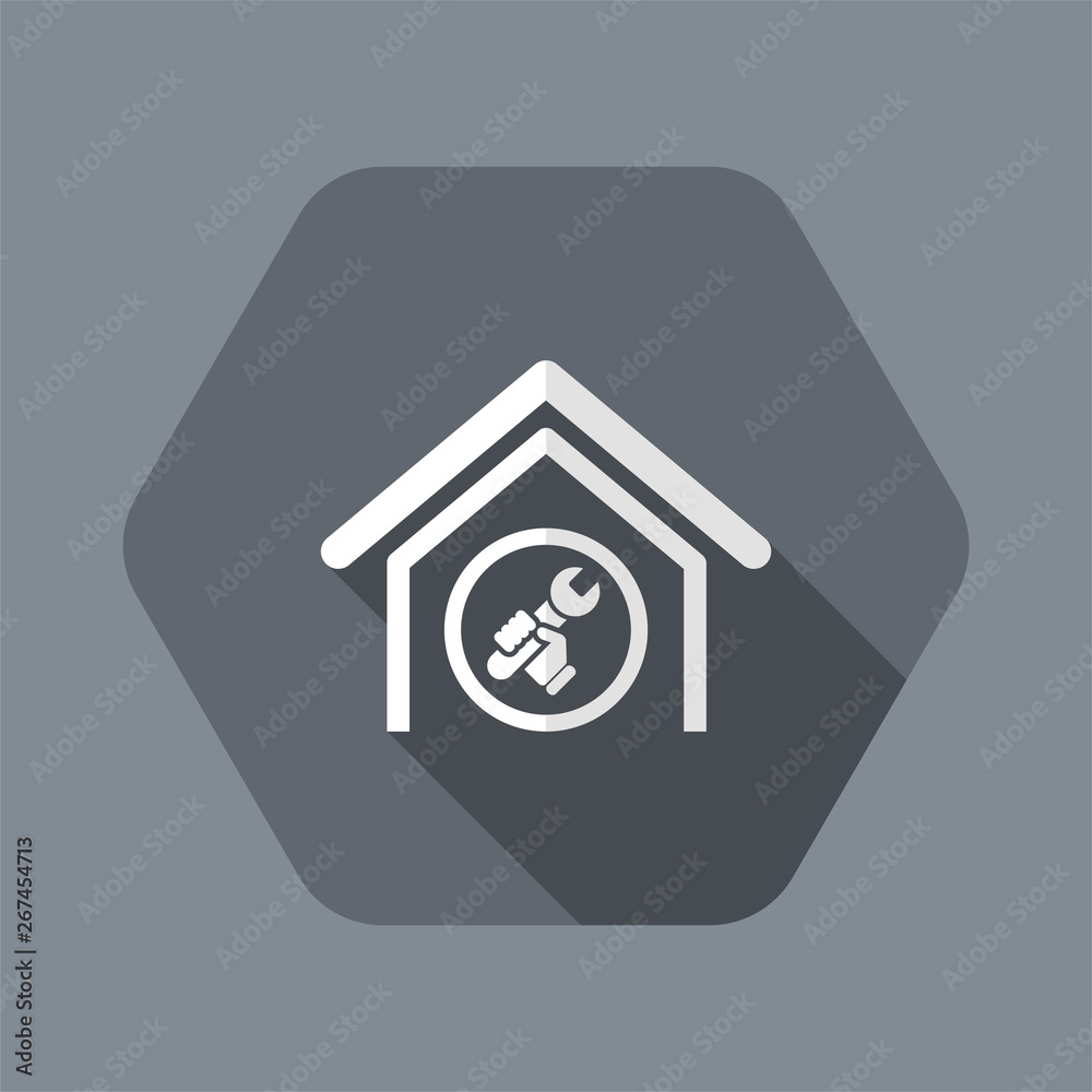 Vector illustration of adjust home icon Vector illustration of adjust home icon