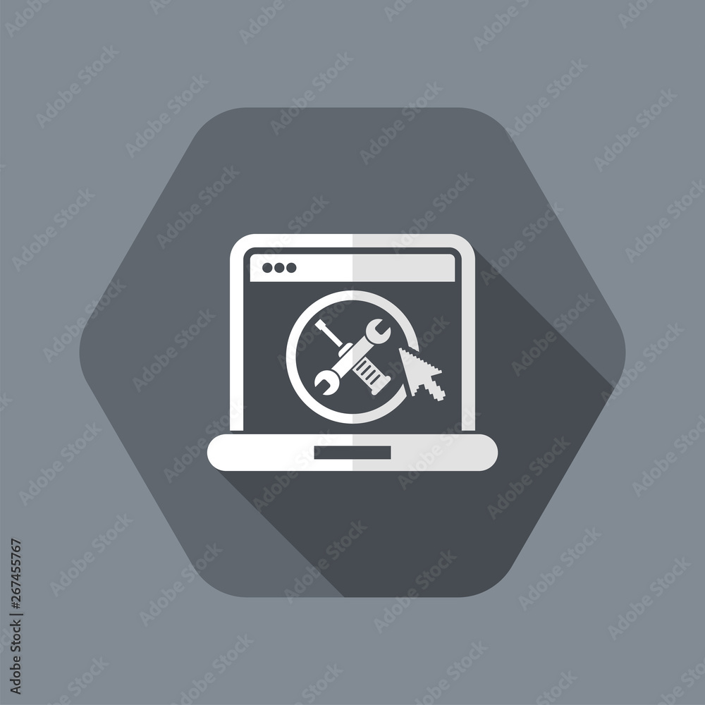Computer setting icon Computer setting icon