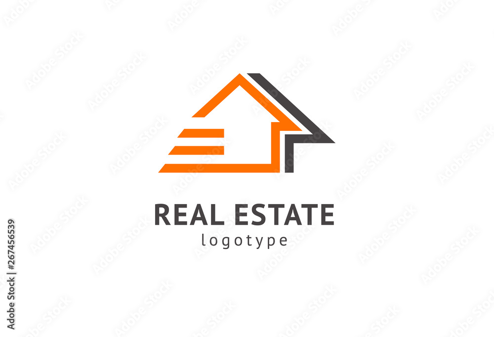 Abstract real estate agent logo icon vector design. Rent, sale of real estate vector logo, House cleaning, home security, real estate auction. Vector building logo concept. Abstract real estate agent logo icon vector design. Rent, sale of real estate vector logo, House cleaning, home security, real estate auction. Vector building logo concept.