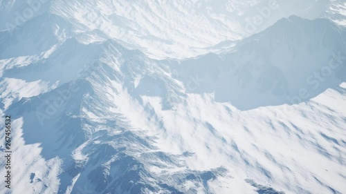 arctic mountains in northern Norway at winter