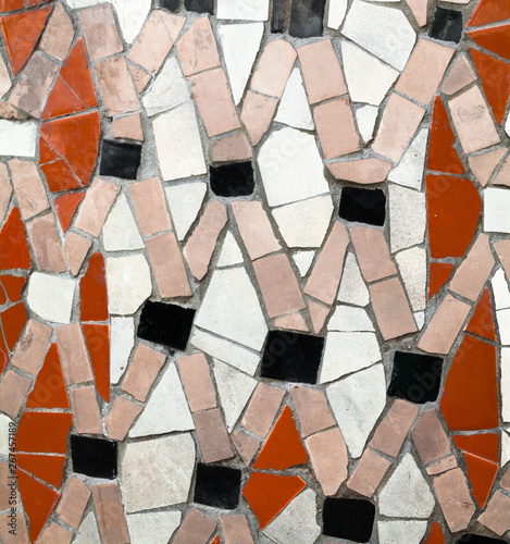 Tesserae. Small mosaic tiles. Close-up. photo