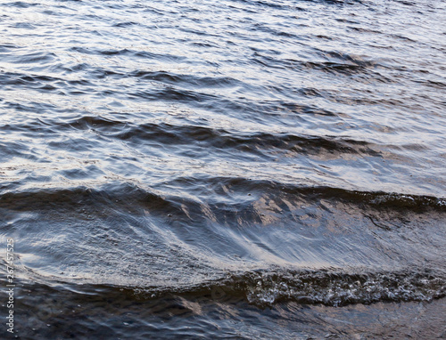 Water surface with ripples and waves.