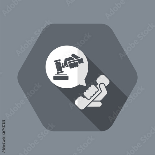 Legal assistance icon