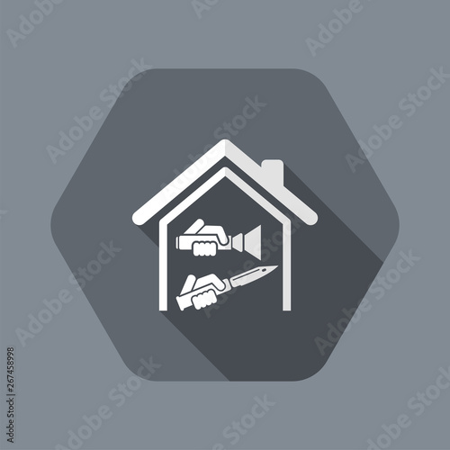 Domestic robbery with knife