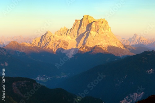 mount Pelmo, Alps Dolomites mountains, Italy