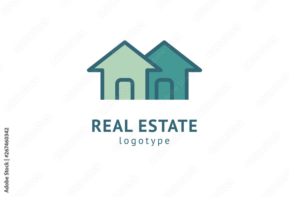 Abstract real estate agent logo icon vector design. Rent, sale of real estate vector logo, House cleaning, home security, real estate auction. Vector building logo concept. Abstract real estate agent logo icon vector design. Rent, sale of real estate vector logo, House cleaning, home security, real estate auction. Vector building logo concept.
