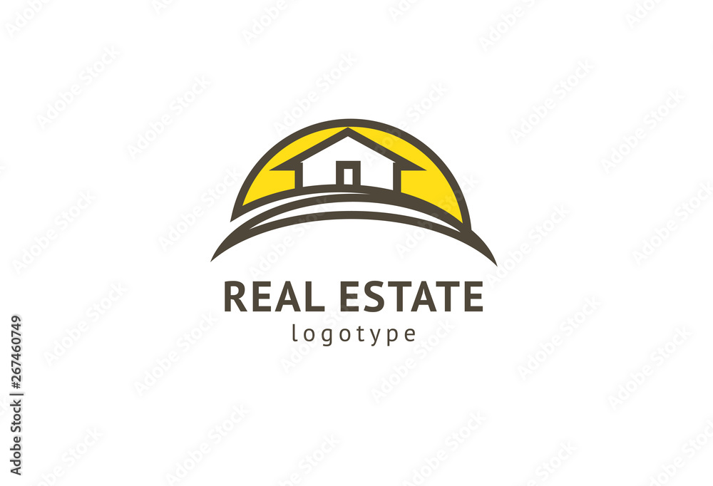 Abstract real estate agent logo icon vector design. Rent, sale of real estate vector logo, House cleaning, home security, real estate auction. Vector building logo concept. Abstract real estate agent logo icon vector design. Rent, sale of real estate vector logo, House cleaning, home security, real estate auction. Vector building logo concept.