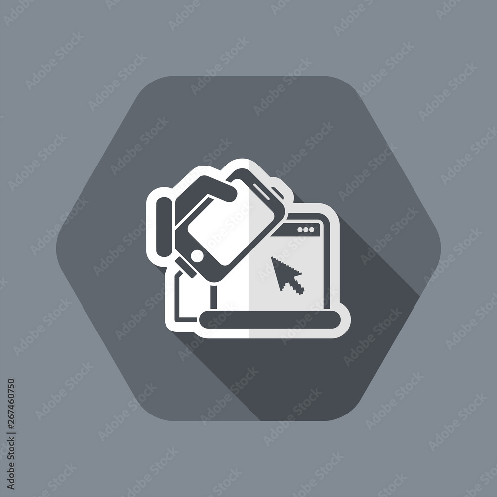 Smartphone and computer connection Smartphone and computer connection