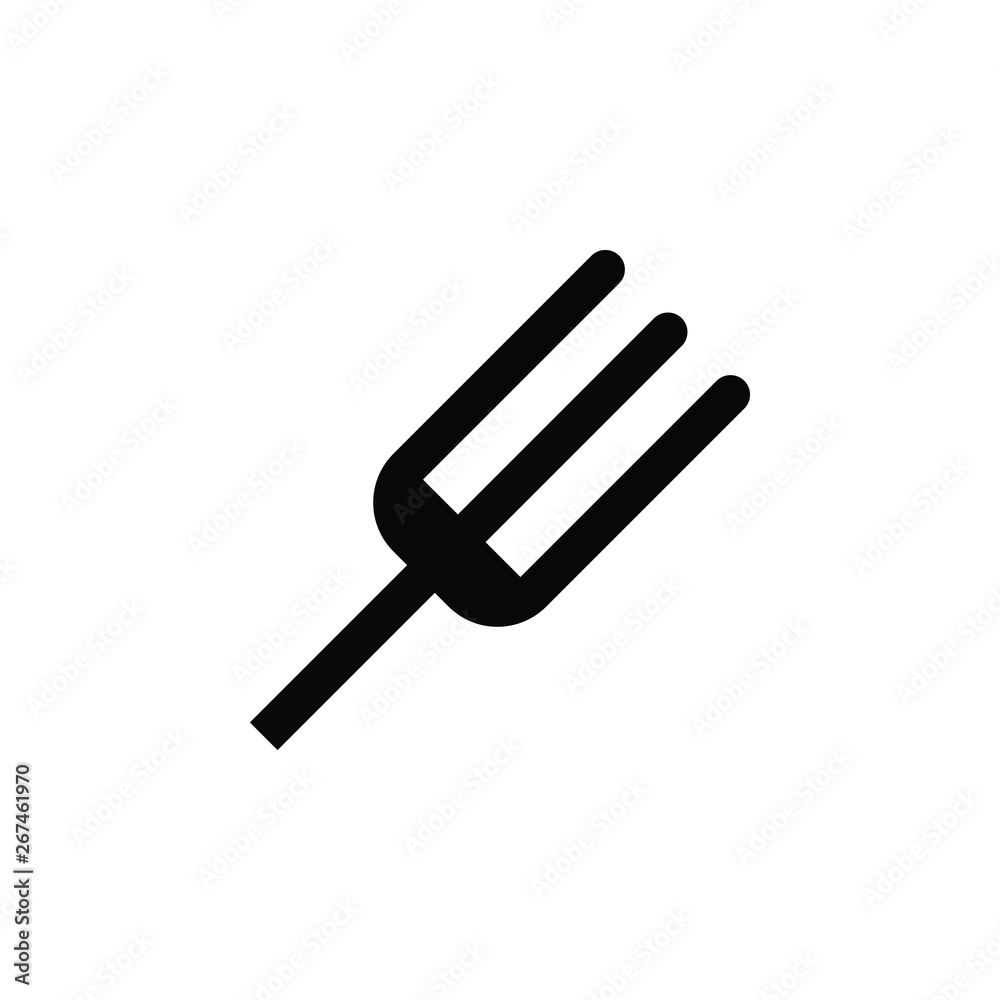 Fork  icon. Element of kitchen for mobile concept and web apps illustration. Thin flat icon for website design and development, app development. Premium icon
