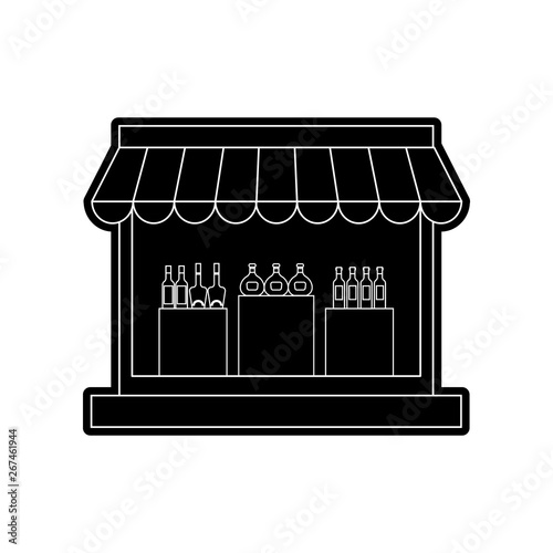 alcoholic beverage store icon. Element of Hipermarket for mobile concept and web apps icon. Glyph, flat icon for website design and development, app development