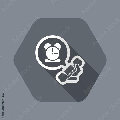 Clock phone icon