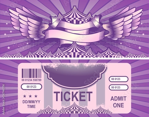 retro circus tickets