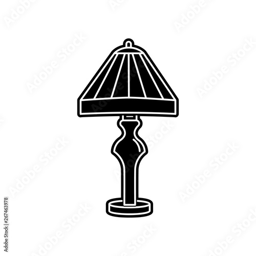 Table Lamp  icon. Element of household for mobile concept and web apps icon. Glyph, flat icon for website design and development, app development