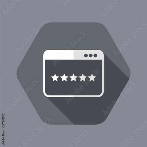 Application top rating - Flat minimal icon