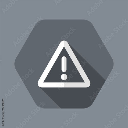 Free Download Warning symbol - Vector flat minimal icon - GFXLoad