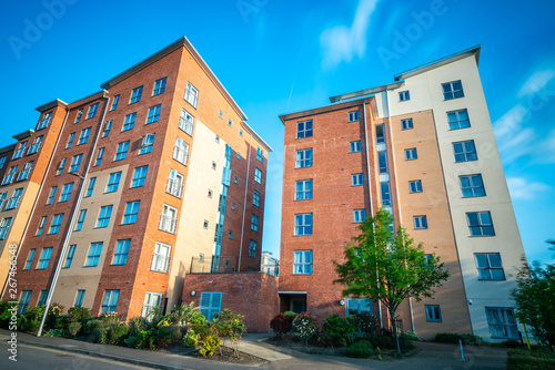 Modern, new executive apartment building