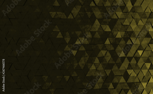Geometric style background with triangles. 3d rendering.