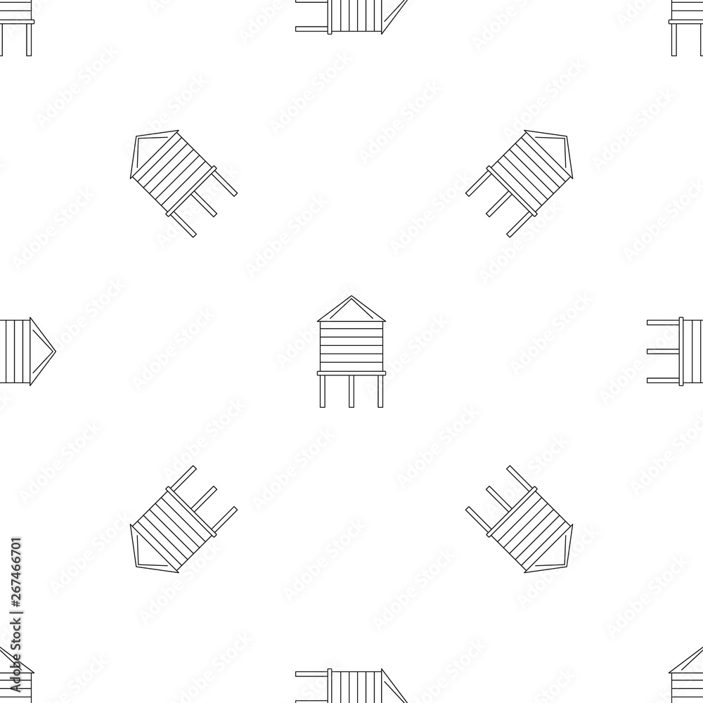 Farm water tower pattern seamless vector repeat geometric for any web design Farm water tower pattern seamless vector repeat geometric for any web design
