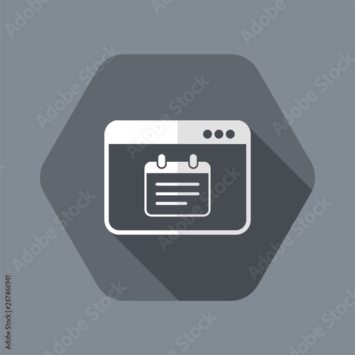 Notepad application - Vector flat minimal icon