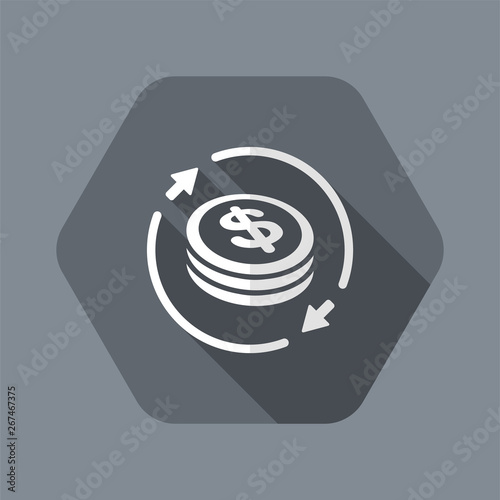 Money exchange icon - Dollars