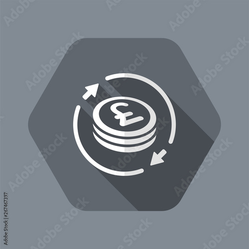 Money exchange icon - Sterling