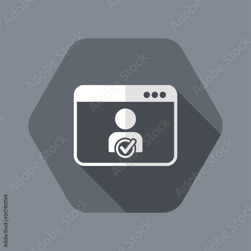 Free Download Check web contact - Vector icon - GFXLoad