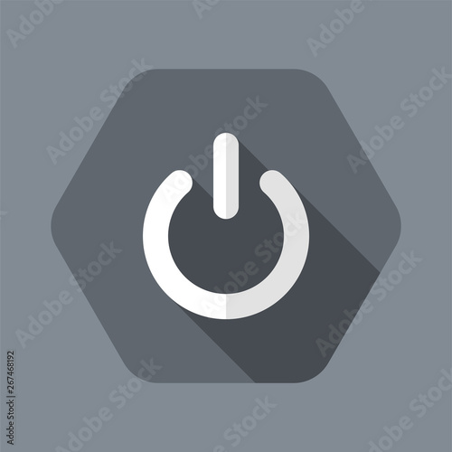 Power button flat icon