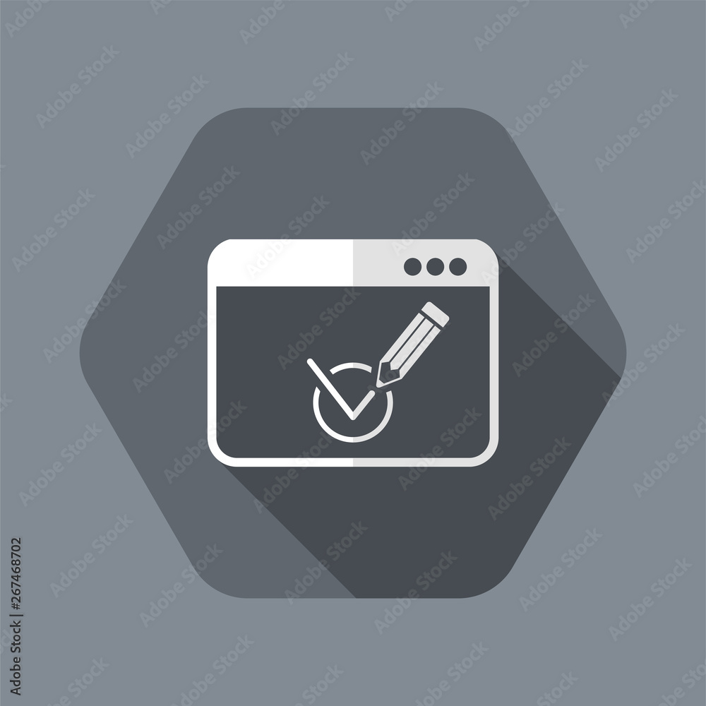 Checking computer options icon Checking computer options icon