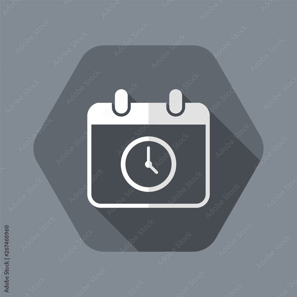 Appointment date and hour - Minimal vector icon Appointment date and hour - Minimal vector icon