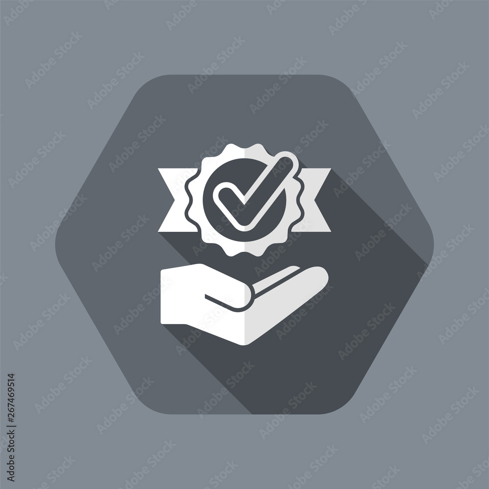 Fototapeta premium Service offer - Check best option - Minimal icon