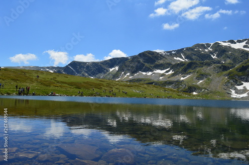 Rila lake with reflection 