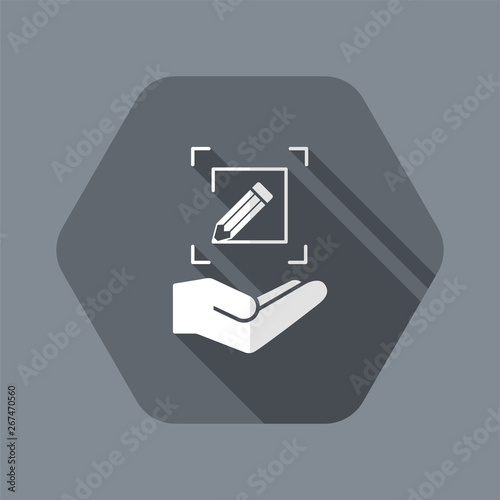 Customized design services - Flat minimal vector icon