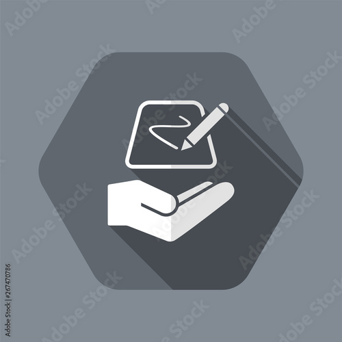 Designer tablet - Minimal vector icon