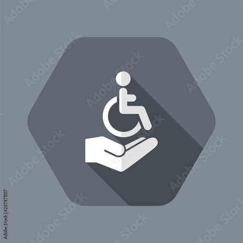 Handicapped concept - Minimal icon