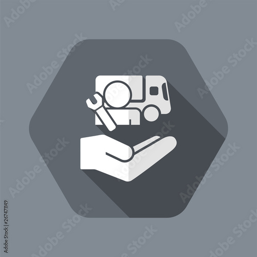Truck repair- Minimal icon