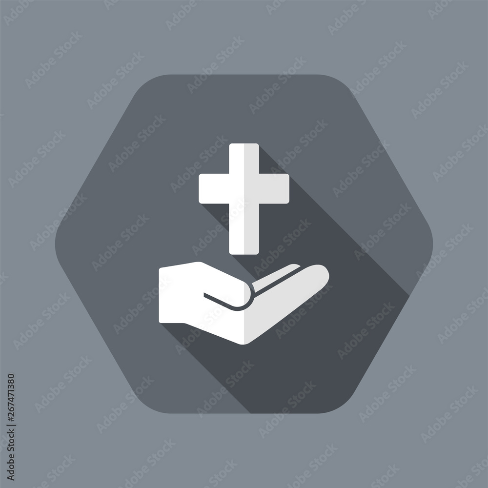 Obraz premium Religious services concept - Minimal flat icon