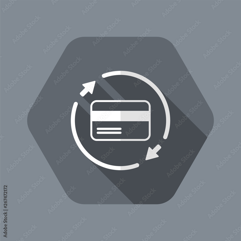 Full credit card services 24/7 - Vector web icon Full credit card services 24/7 - Vector web icon