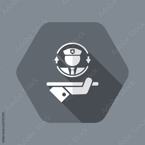 Full police protection - Vector web icon